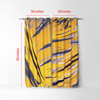 Thumbnail for Yellow Grey Abstract Curtains