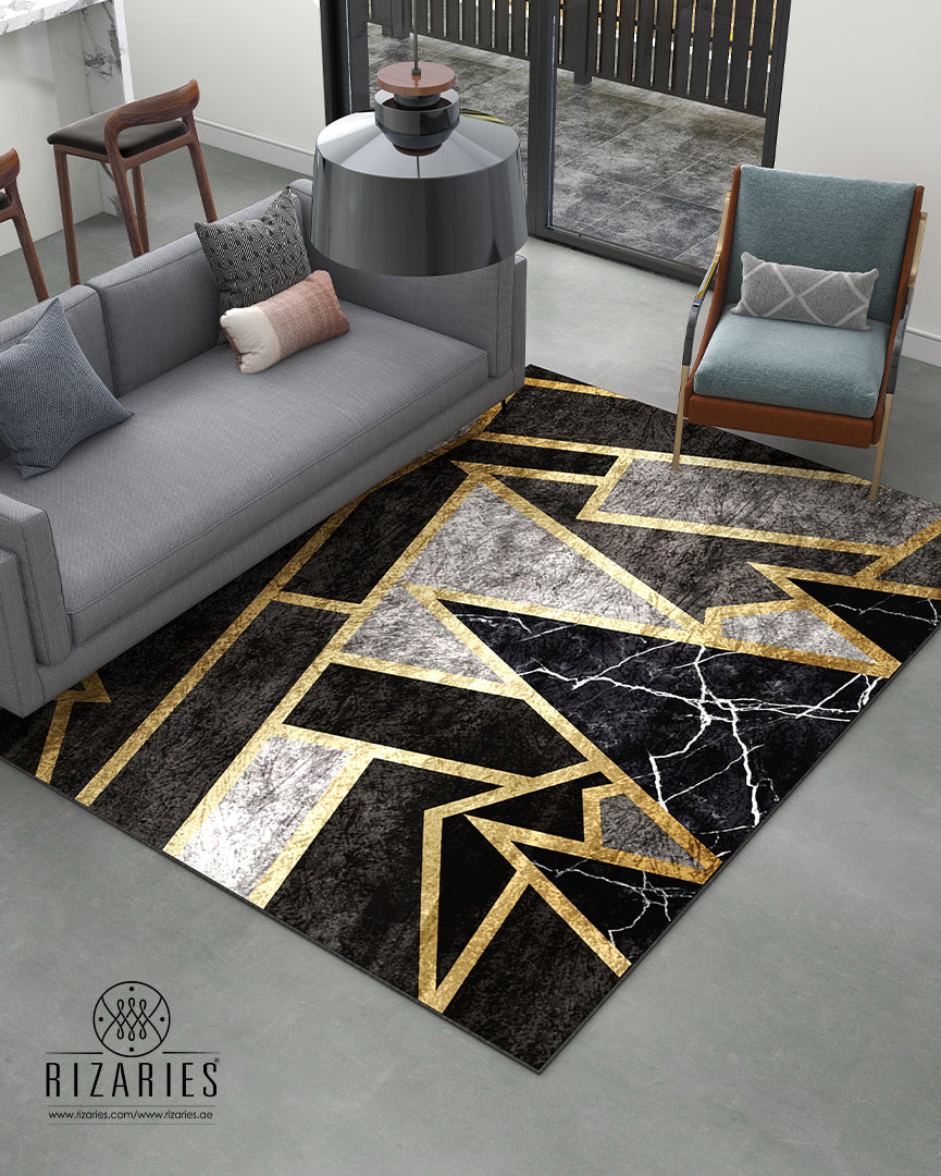 Grey Mosaic Centerpiece (Rug)