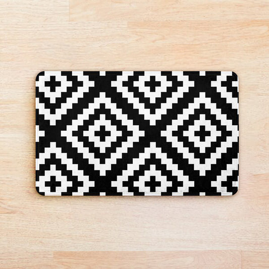 SuperSoft Black & White Door Mat