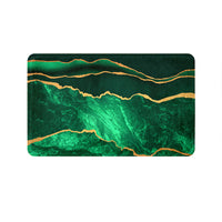 Thumbnail for SuperSoft Green Gold Abstract Door Mat