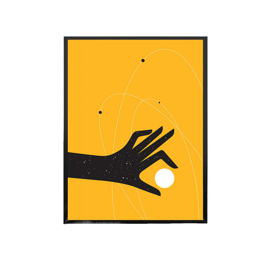 Orbit in Hand Handmade Painting