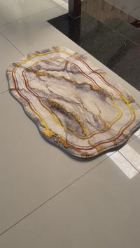 Marble Abstract Design Door Mat
