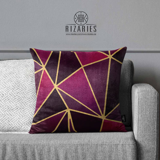SuperSoft Purple Metallic Throw Cushion