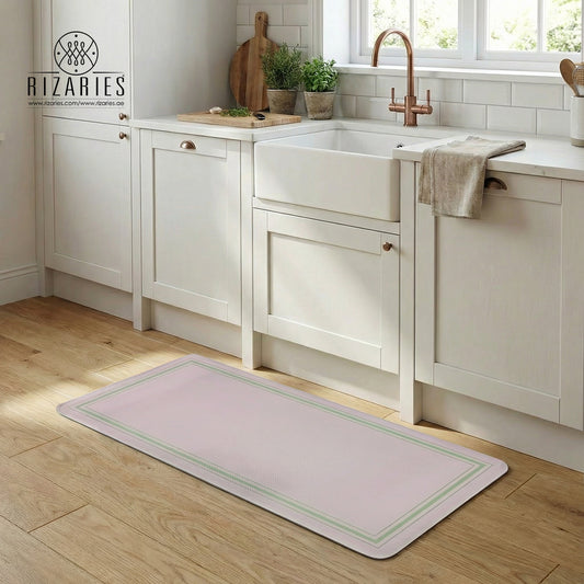 Lavender Floral Garden Kitchen Mat