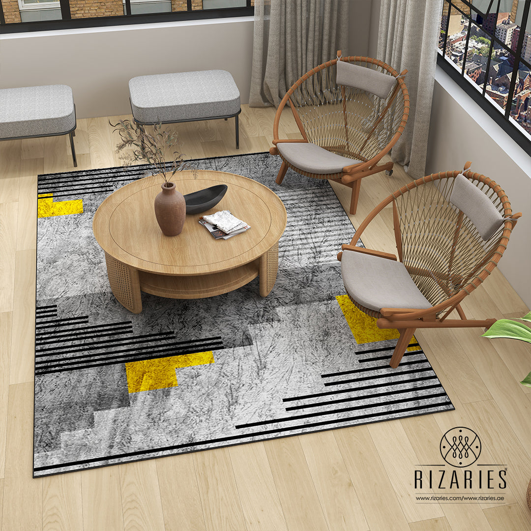 Black Lines Centerpiece (Rug)