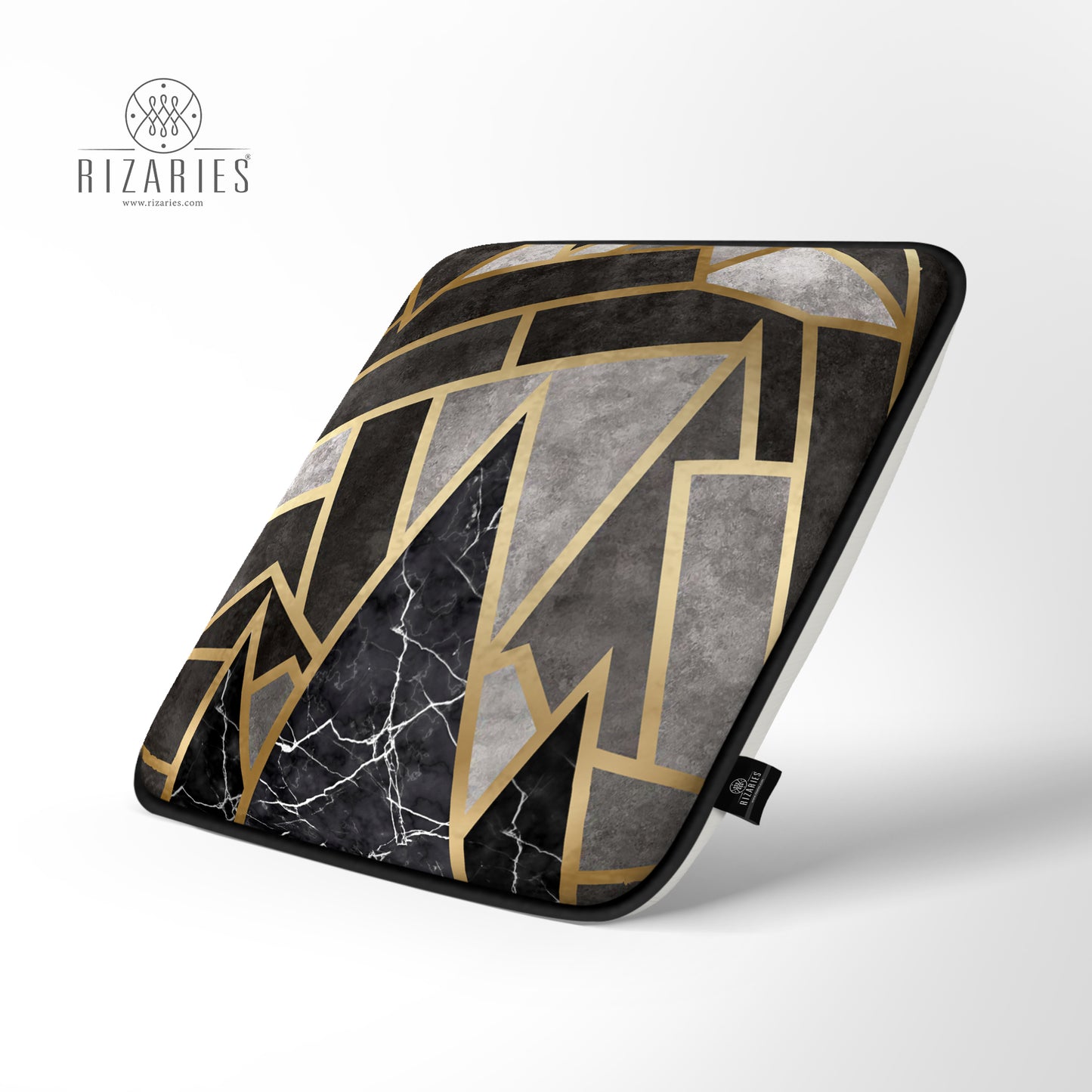Super Soft Grey Mosaic Chair Cushion