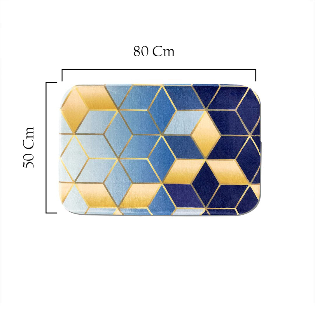 SuperSoft Soft Gradient Cubes Door Mat