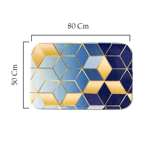 SuperSoft Soft Gradient Cubes Door Mat