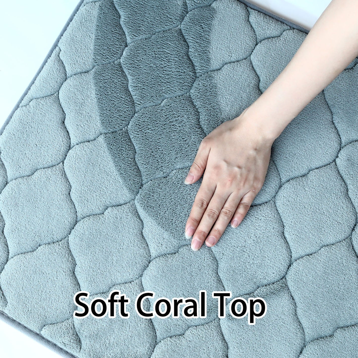 SuperSoft Memory Quatrefoil Door/Bath Mat