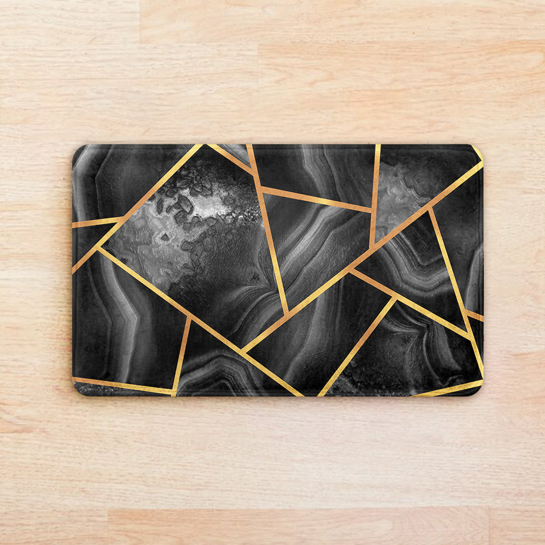 SuperSoft Black Mosaic Door Mat