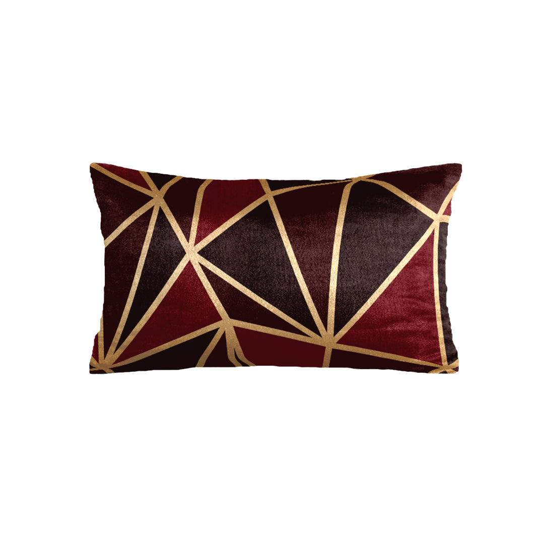 SuperSoft Burgundy Geo Metallic Rectangle