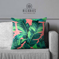 Thumbnail for SuperSoft Pink Tropical Banana Leaves