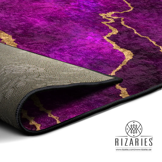 Purple Abstract Centerpiece (Rug)