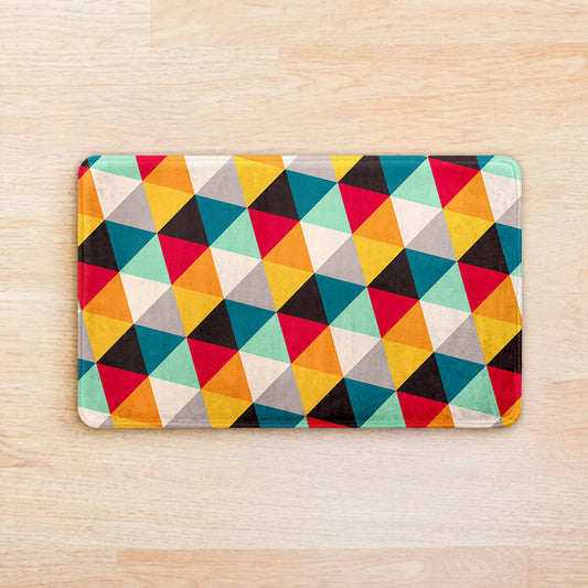 SuperSoft Colorful Small Triangle Door Mat