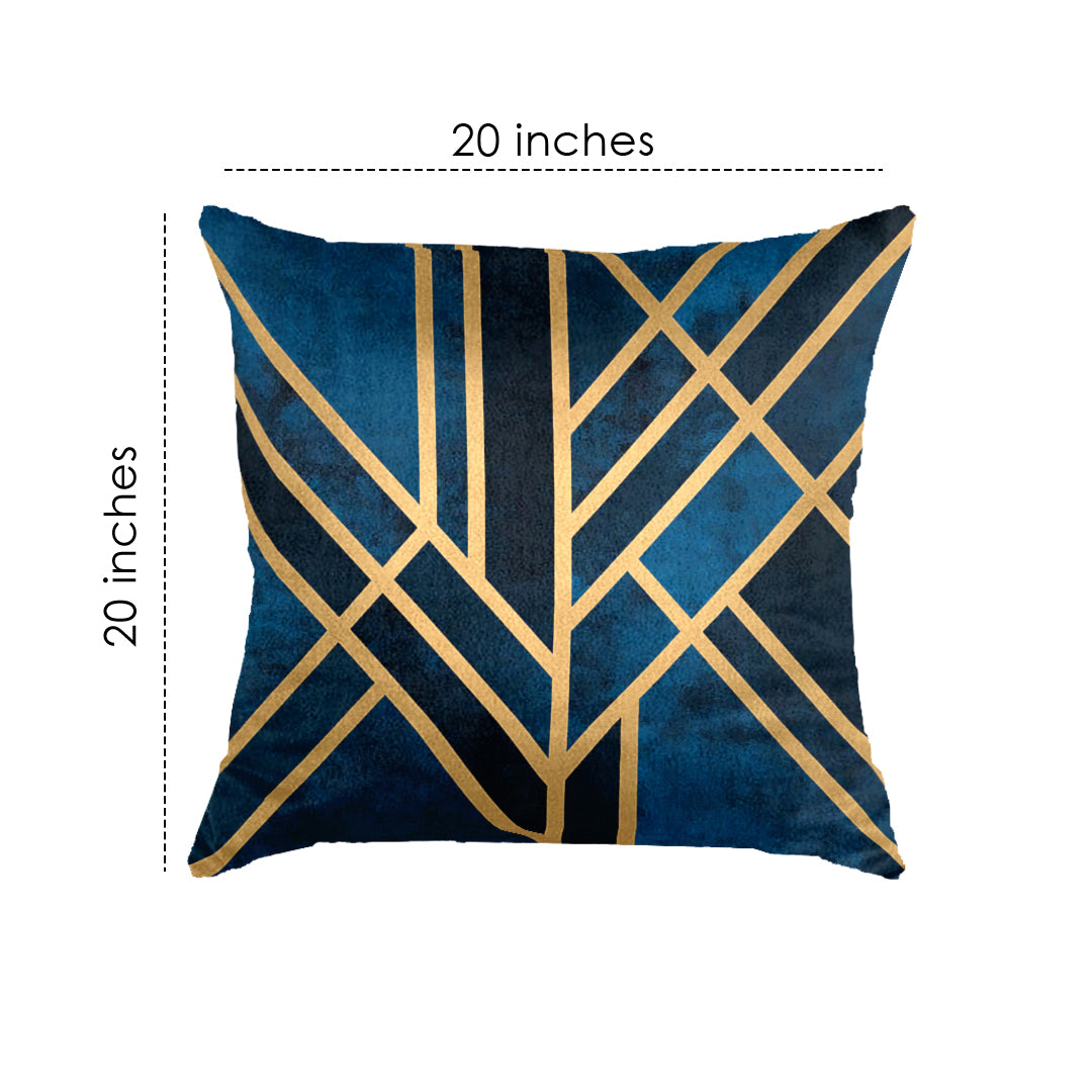 (20" x 20") SuperSoft Blue Art Deco
