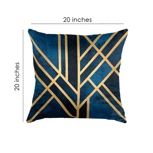 (20" x 20") SuperSoft Blue Art Deco