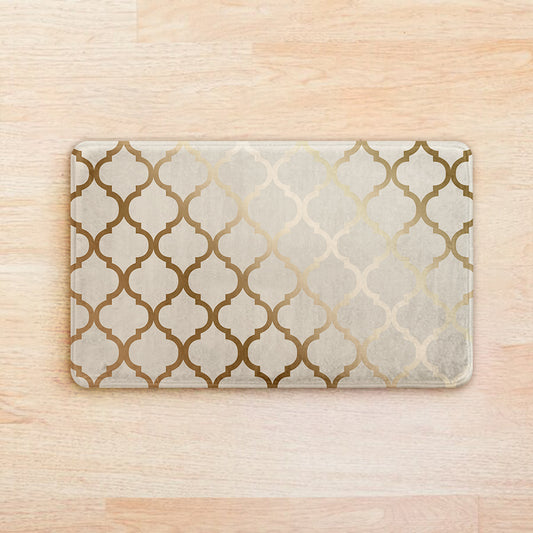 SuperSoft Copper Quatrefoil Door Mat