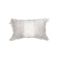 Thumbnail for Rectangle Monster fur & Sequence Grey Throw Pillow