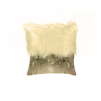 Thumbnail for Monster fur & Sequence Ivory Throw Pillow
