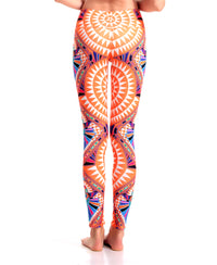 Thumbnail for Orange Bushes Yoga Pants