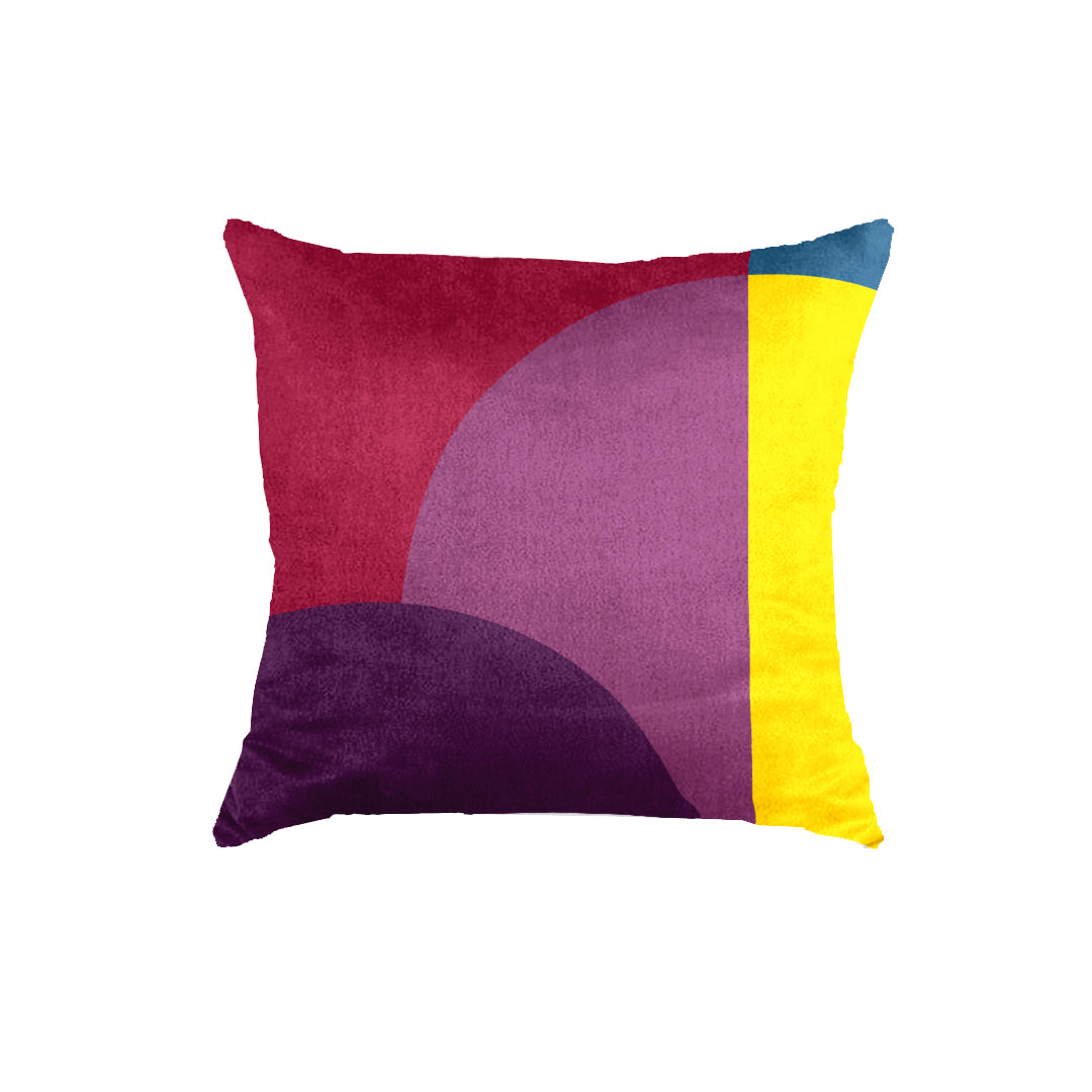 SuperSoft Purple Round Throw Cushion