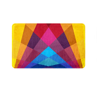 Thumbnail for SuperSoft Colorful Rainbow Geometric Door Mat