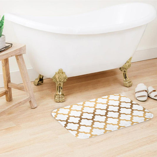 SuperSoft Gold Ikat Door Mat