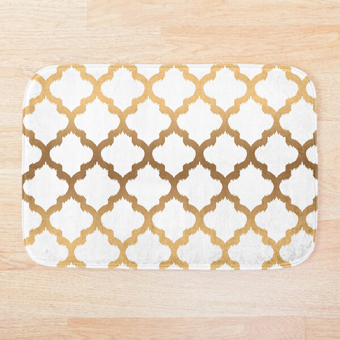 SuperSoft Gold Ikat Door Mat