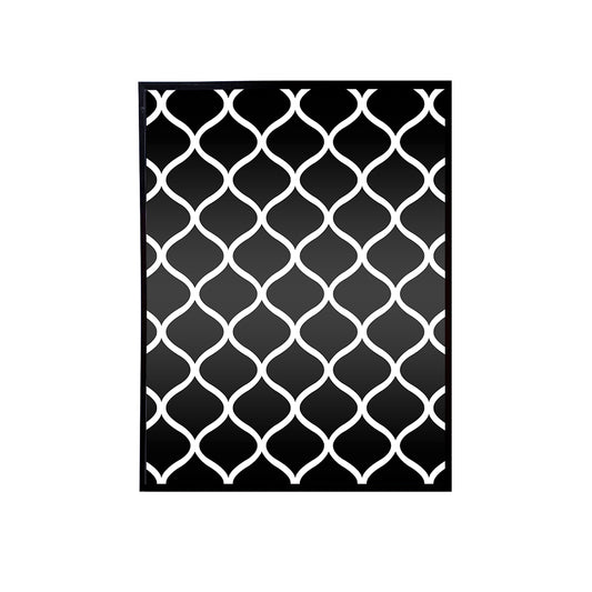 Black & White Handmade Canvas Painting