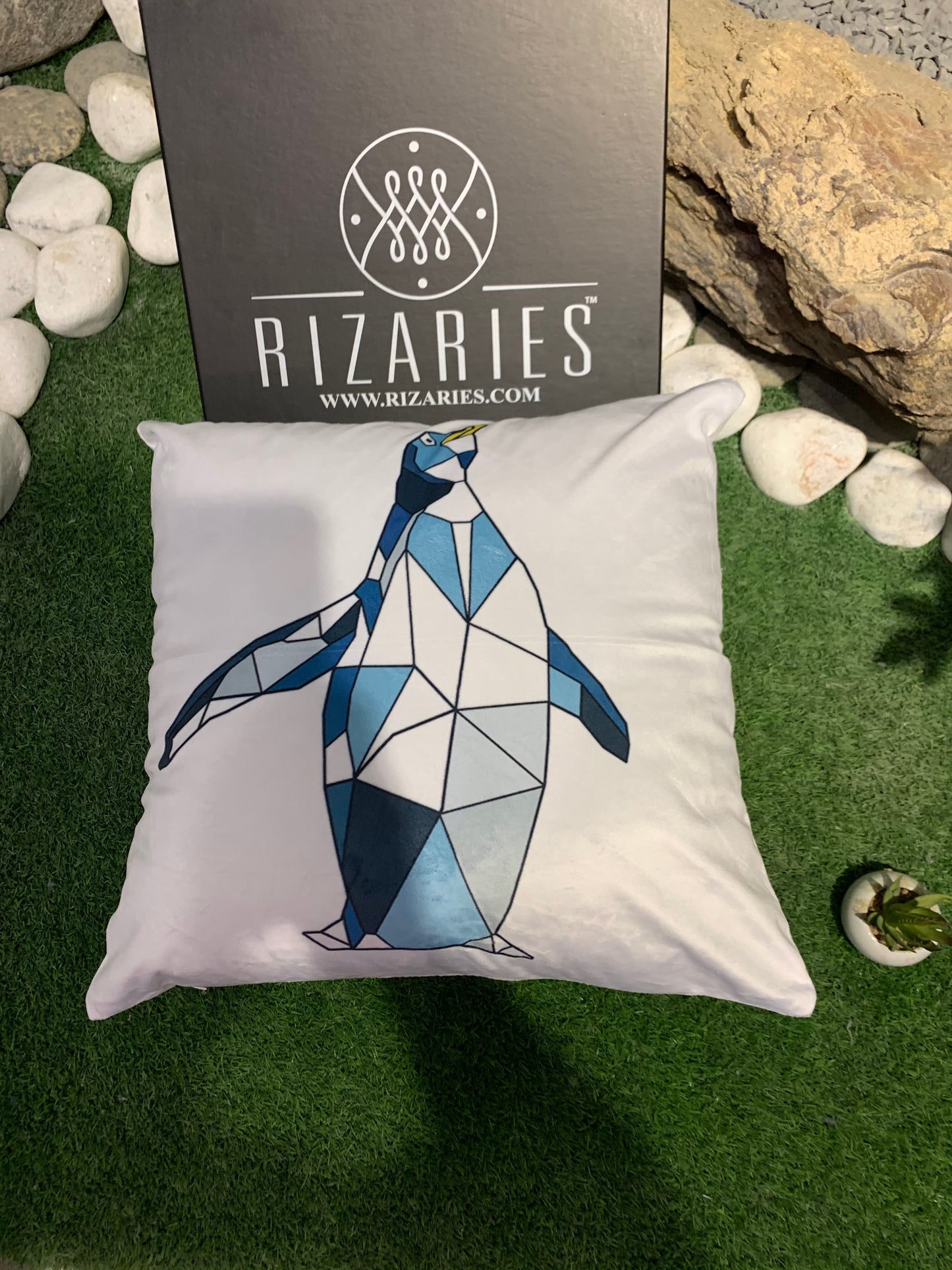 SuperSoft Cheering Penguin Throw Pillow