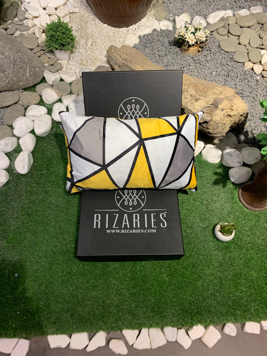 Super Soft Yellow Geometric Rectangle