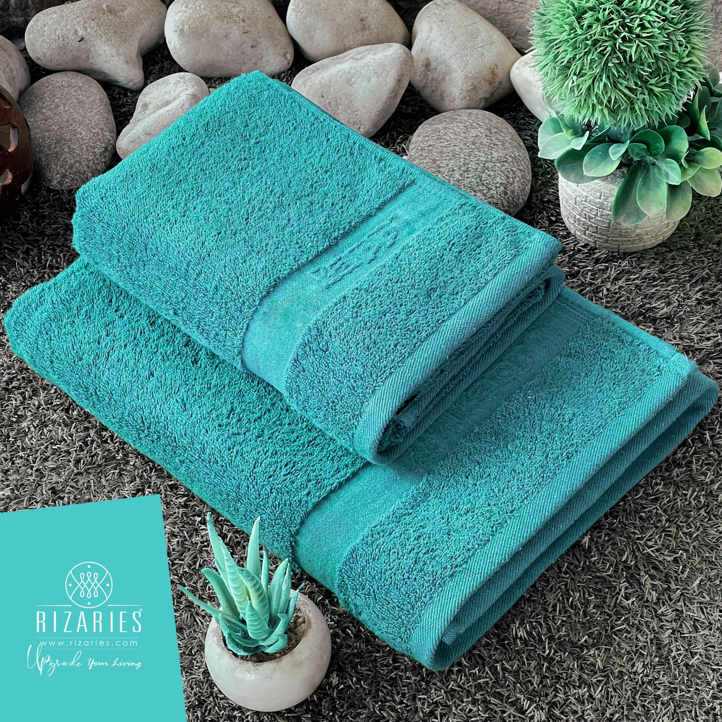 Two Pieces Towel Set (Hand & Bath Towel Set)