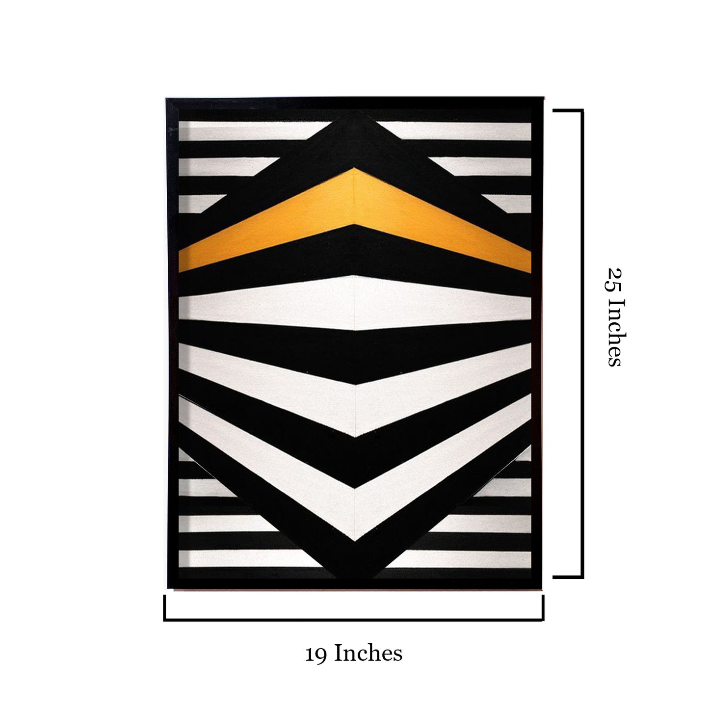 Black & Yellow 3D Handmade Canvas Painting