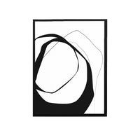 Thumbnail for Modern Black & White Handmade Canvas Painting