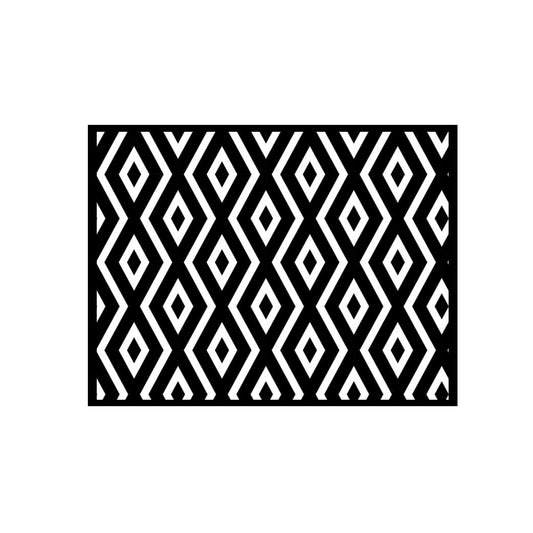 Black & White Diamonds Handmade Canvas Painting