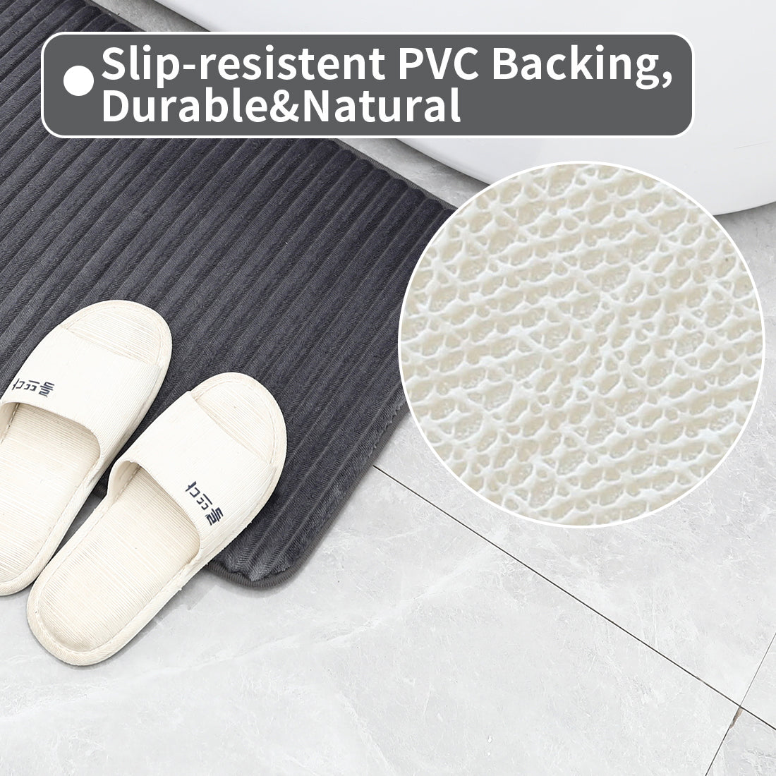 SuperSoft Memory Cut Design Door/Bath Mat