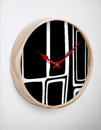 Thumbnail for Black & White Abstract Wall Clock
