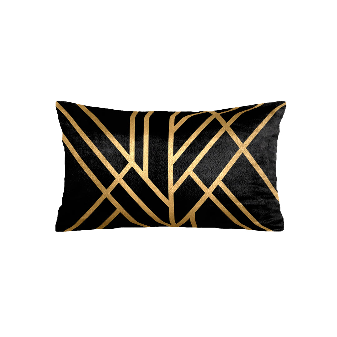 SuperSoft Black Art Deco Rectangle