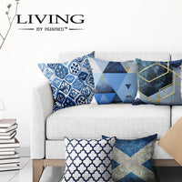 Thumbnail for SuperSoft Arabesque Navy Tile Art