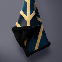 Thumbnail for Soft Blue Art Deco Sofa Blanket Throw