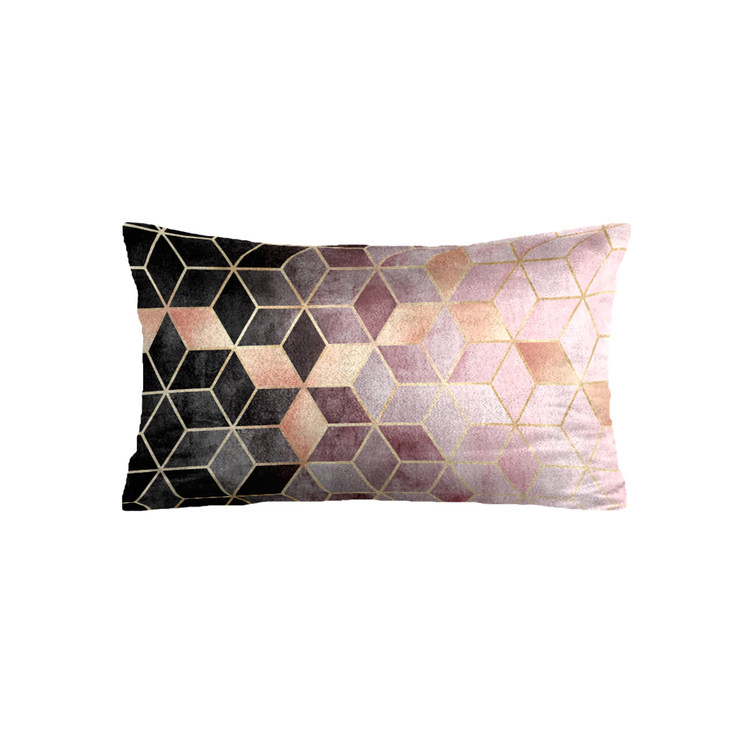 SuperSoft Pink Gradient Cubes Rectangle