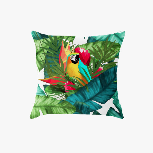 SuperSoft Parrot in Forest Throw Pillow