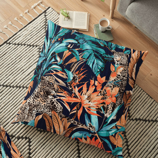 (26"x26") Supersoft Lion in the Jungle FLOOR Cushion Cover