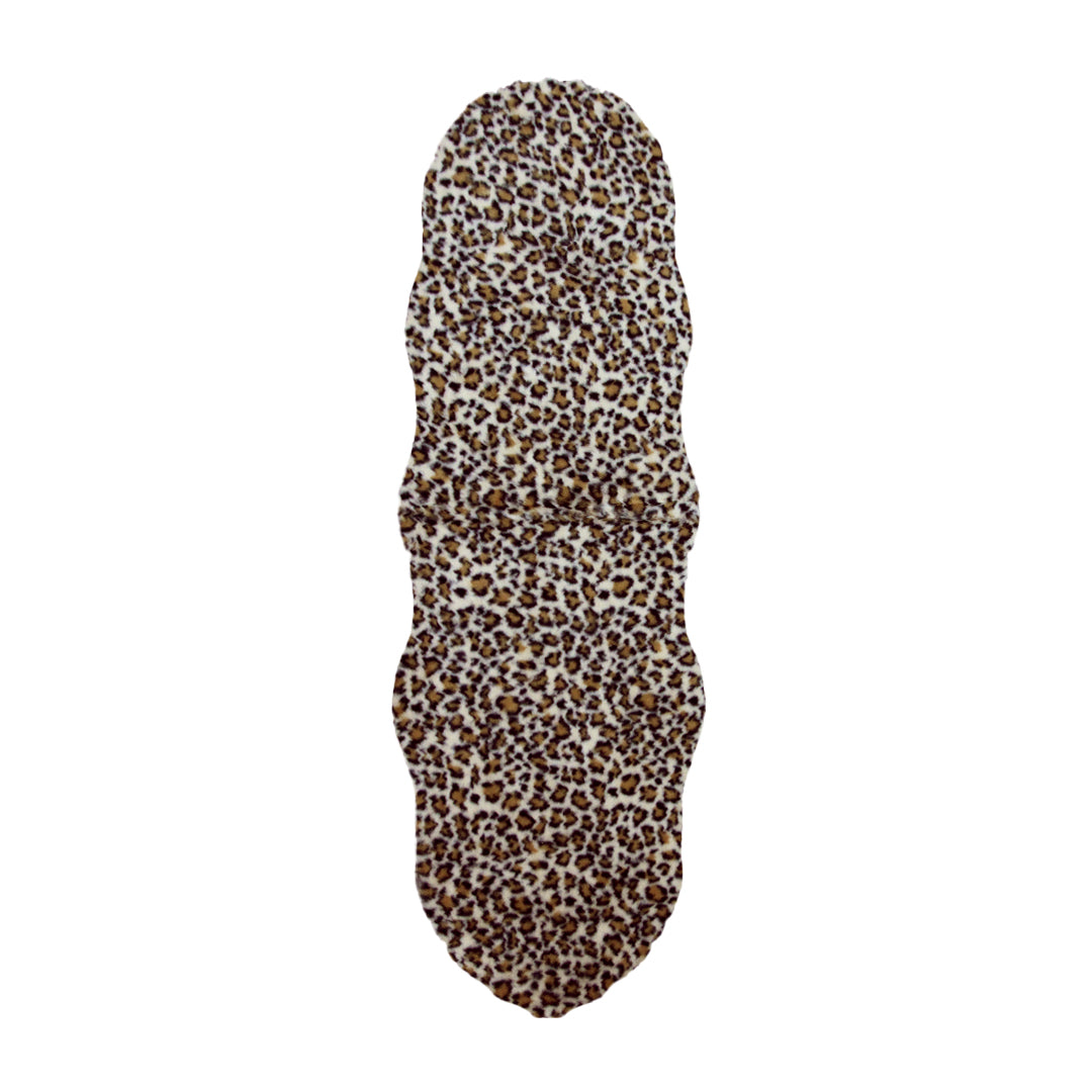 SuperSoft Leopard Skin Imitation Fur Runner Mat