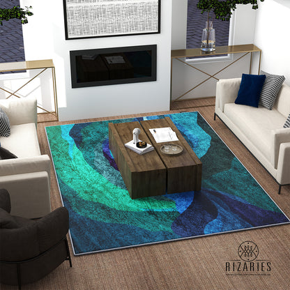 Teal Sky Centerpiece (Rug)