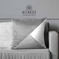Thumbnail for SuperSoft Grey White Tricolor Throw Pillow