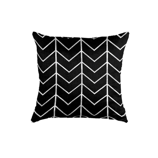 SuperSoft Arrow Black Silver Throw Pillow