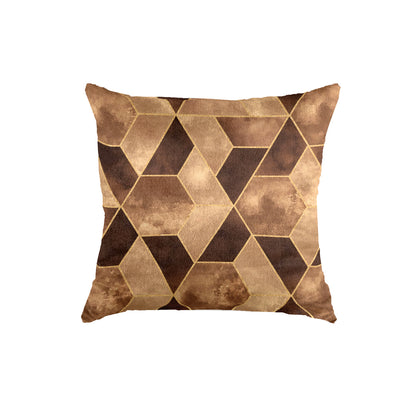 SuperSoft Copper Gold Diamond Throw Pillow