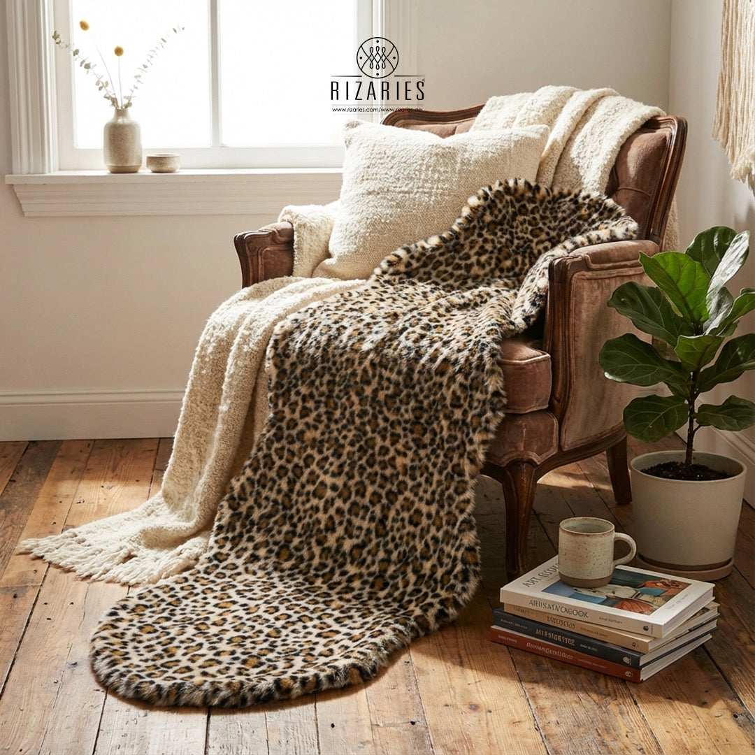 SuperSoft Wild Spots Imitation Fur Runner Mat