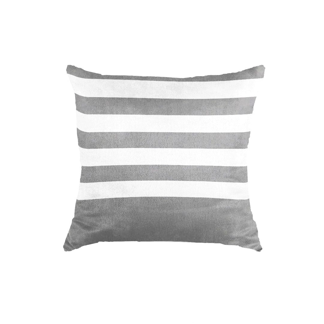 SuperSoft Grey & White Stripe